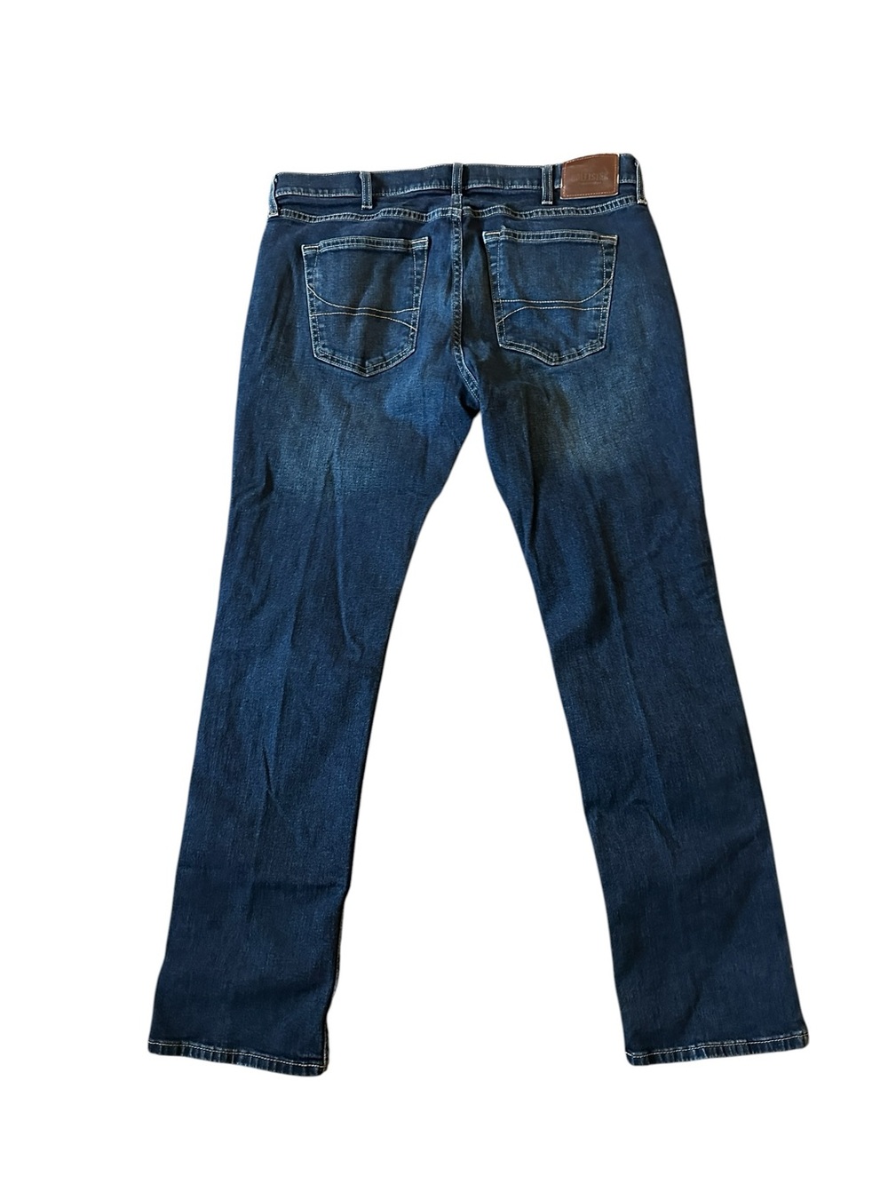 Hollister Jeans 36x32 Mens Blue Denim Slim Straight Epic Flex Stretch Dark Wash - Picture 2 of 8